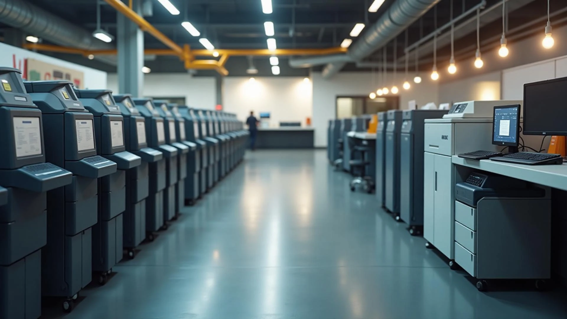 Thermal paper rolls background